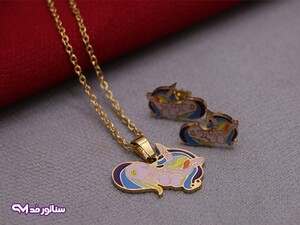 نیم ست طرح طلا کودکانه NB8010