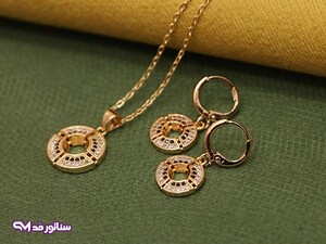 نیم ست زد جی جولری نگین دار N8109