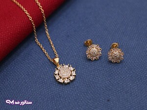 نیم ست جواهر طلایی N8118