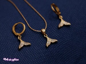 نیم ست طرح طلا N8110