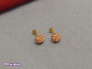 پیرسینگ گوش پر نگین طلایی PI9053