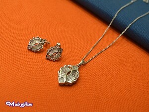نیم ست ژوپینگ نقره ای N8086