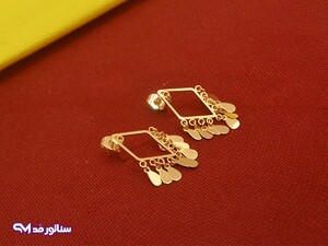 گوشواره میخی YSX طرح طلا G5023