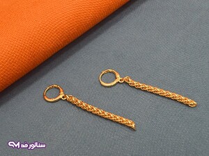 گوشواره آویزی ZJ طرح طلا G5017