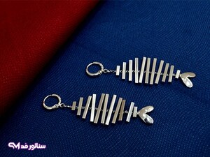 گوشواره آویز دار مدل ماهی G5030