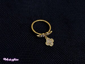 انگشتر آویزی نگین دار سناتورمد AZ4003