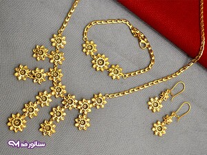 سرویس زنانه طرح طلا N8084