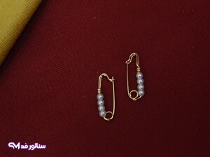 گوشواره مروارید طلایی G5060