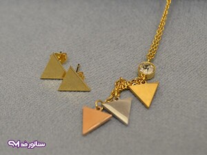 نیم ست استیل نگین دار سناتورمد N8064