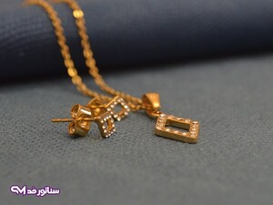 نیم ست استیل نگین دار سناتورمد N8061