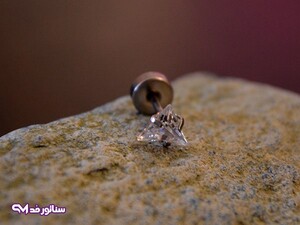 پیرسینگ گوش نگین دار سناتورمد PI9016