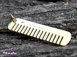 خرید گردنبند استیل شانه طلایی | فروشگاه بدلیجات سناتور