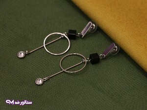 گوشواره آویز استیل میخی کد G5020