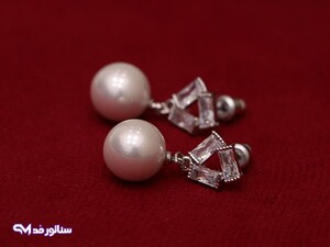 گوشواره استیل میخی مدل مروارید کد G5019