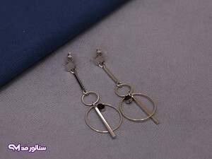 گوشواره استیل آویز بلند کد G5057