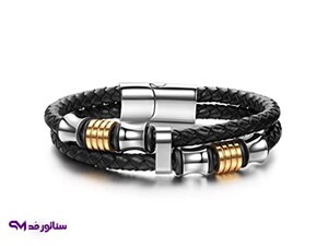 دستبند مردانه چرم DM1000