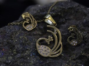 نیم ست استیل طاووس کد N8002