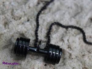 گردنبند مردانه استیل مشکی کد GM2000