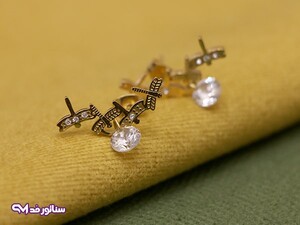 گوشواره استیل سنجاقک کد G5010