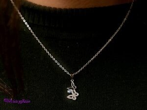 نیم ست استیل دخترانه طرح پروانه کد N 8036