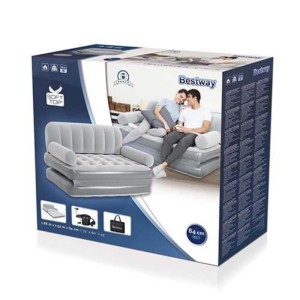کاناپه تخت شو دونفره طوسی 75073