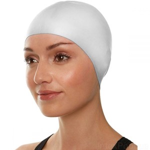 کلاه شنا سفید بزرگسال 55991 white