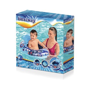 شناور بادی شورتی کودک 6 تا 18 ماه مدل نهنگ 34126 Dark Blue