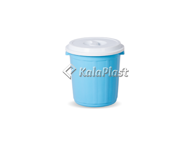 سطل گردکوچک دربدار پلاستیکی کد 600