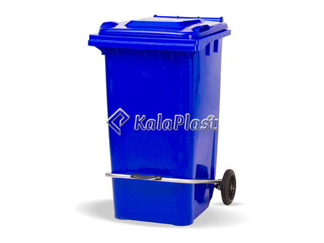 سطل زباله پلاستیکی 240 لیتری چرخدار و پدالدار سبلان ( SABALAN)