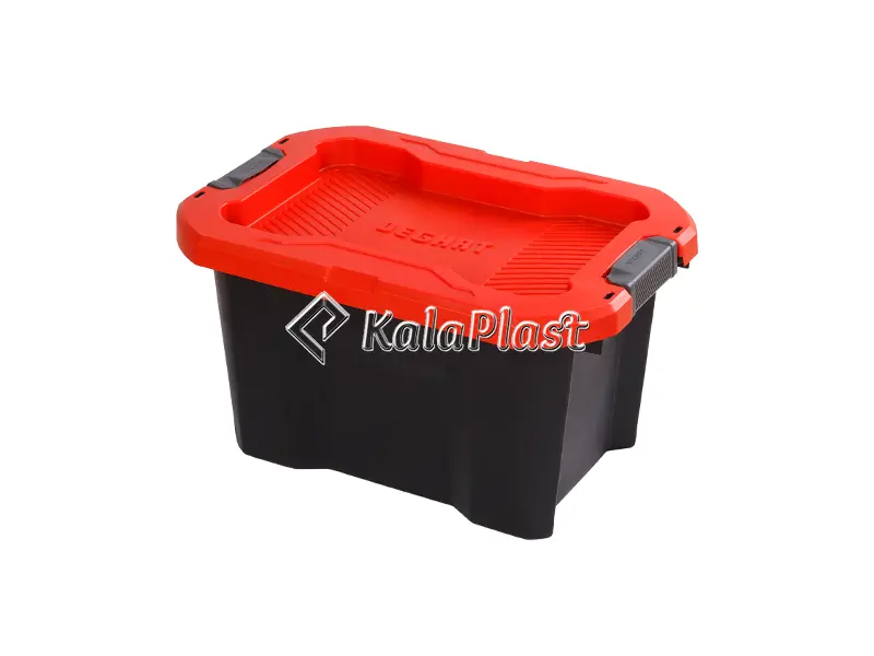 صندوق پلاستیکی درب‌دار دقت ۴۰ لیتری