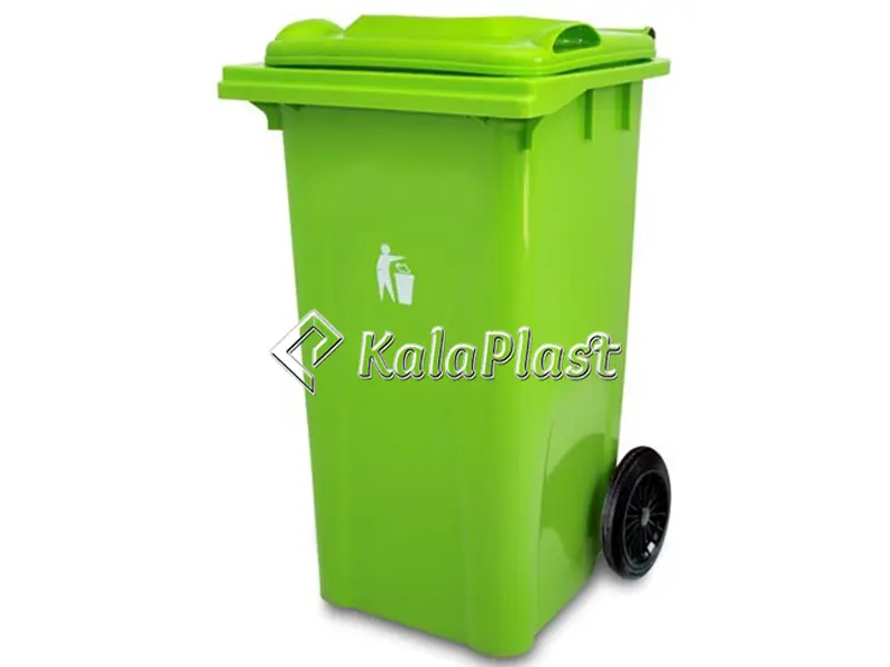 سطل زباله پلاستیکی ۱۲۰ لیتری چرخدار گودبین