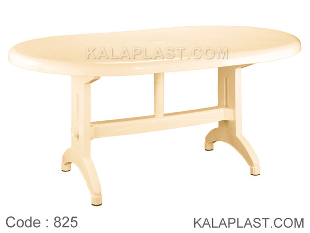 میز 6 نفره بیضی بزرگ پلاستیکی کد 825