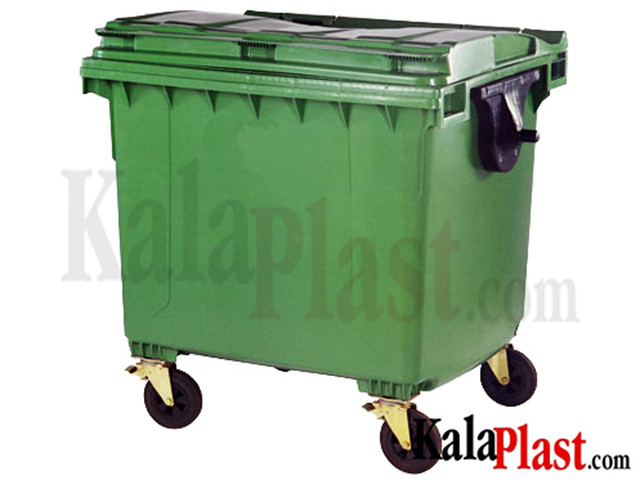 سطل زباله 1100 لیتری مکانیزه پلی اتیلن شهری