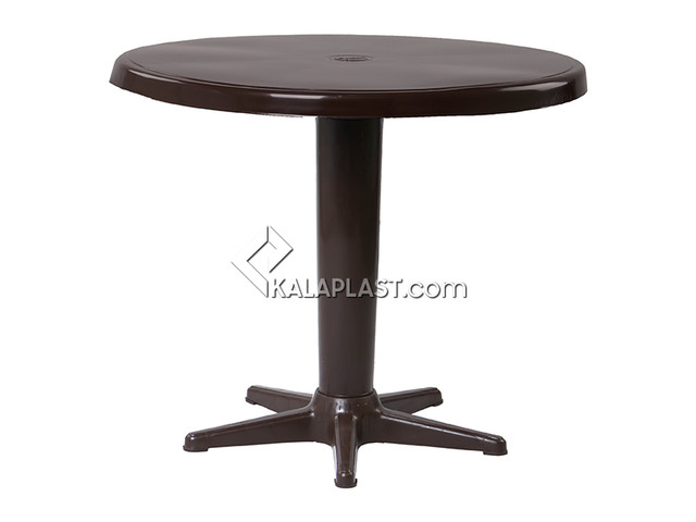 میز 4 نفره گرد تک پایه با قطر 85 سانت کد 203