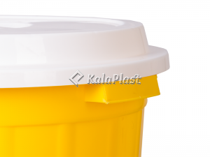 سطل گرد متوسط دربدار پلاستیکی کد 610