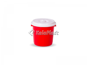 سطل گرد کوچک دربدار پلاستیکی کد 510