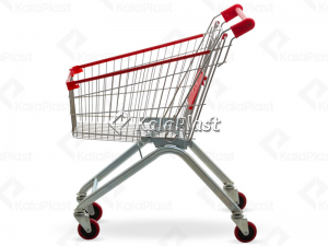 سبد خرید چرخدار فروشگاهی فلزی سایز 60 لیتری
