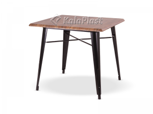 میز 4 نفره تولیکس با پایه فلزی کدcs80