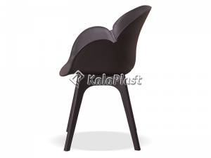 صندلی دسته دار صدف با پایه پلاستیکی
