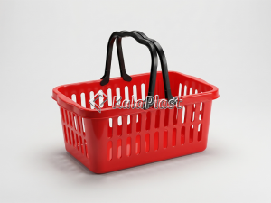 سبد خرید بدون چرخ دو دسته پلاستیکی
