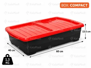 صندوق چرخدار مشکی زیر تختی صنعت