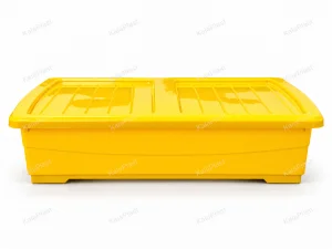 صندوق چرخدار زرد زیر تختی صنعت