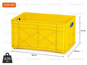 جعبه صنعتی پلاستیکی کد ۸۳۰