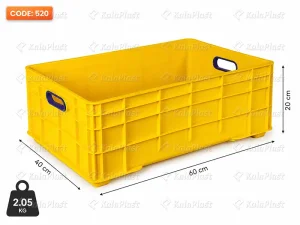 جعبه صنعتی پلاستیکی کد ۵۲۰