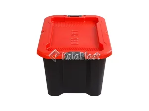 صندوق پلاستیکی درب‌دار دقت ۱۲۰ لیتری