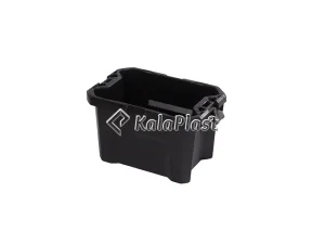 بدنه مشکی صندوق ۲۰ لیتری بدون درب، نمای سه‌رخ