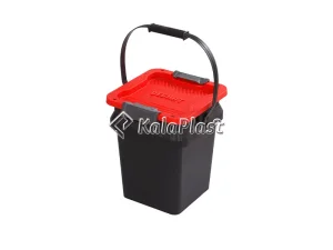 صندوق پلاستیکی درب‌دار دسته‌دار دقت ۲۰ لیتری