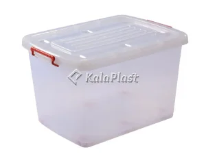صندوق پلاستیکی چرخ‌دار تاپکو کد ۲۰۸ شفاف