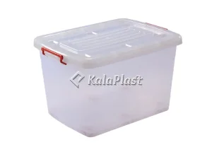 صندوق پلاستیکی چرخ‌دار تاپکو کد ۲۰۶ شفاف