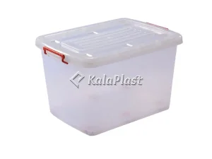 صندوق پلاستیکی چرخ‌دار تاپکو کد ۲۰۵ شفاف